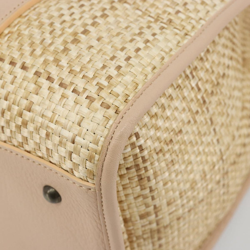 Chloe Raffia and Pink Tote