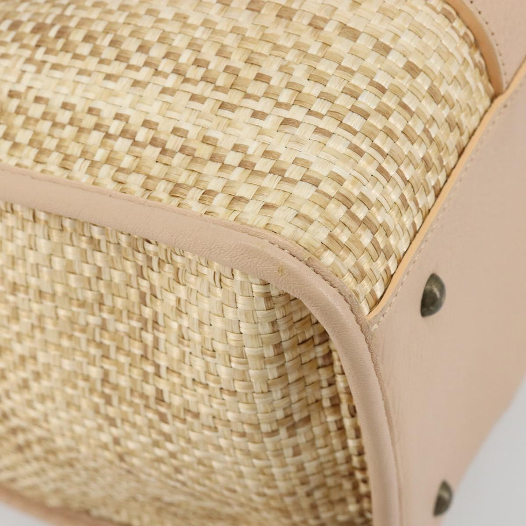 Chloe Raffia and Pink Tote