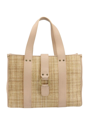 Chloe Raffia and Pink Tote