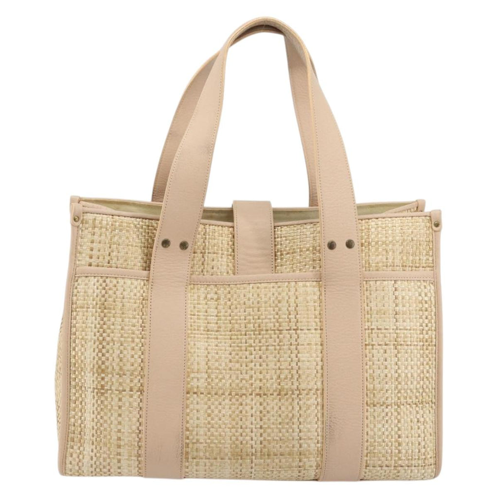 Chloe Raffia and Pink Tote