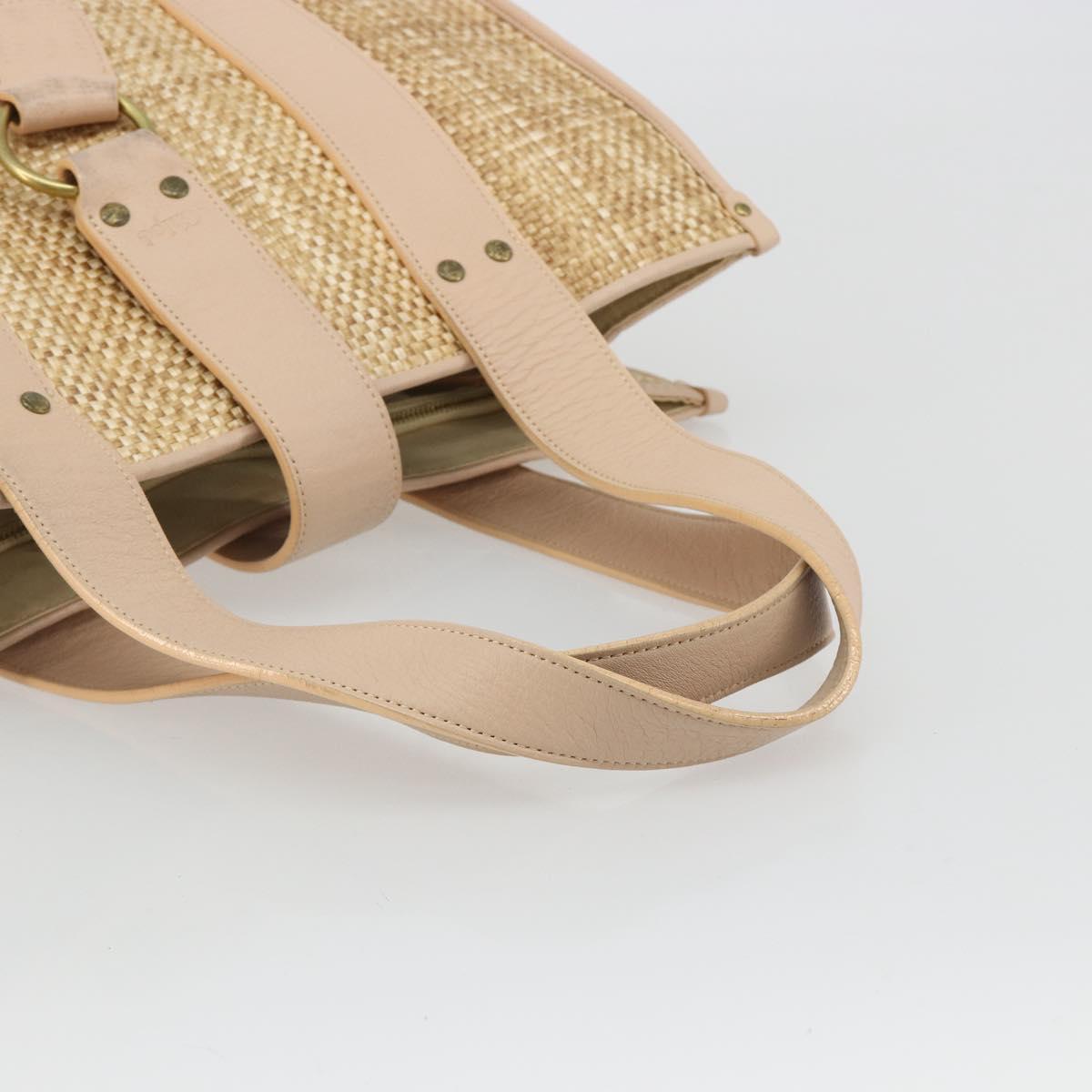 Chloe Raffia and Pink Tote