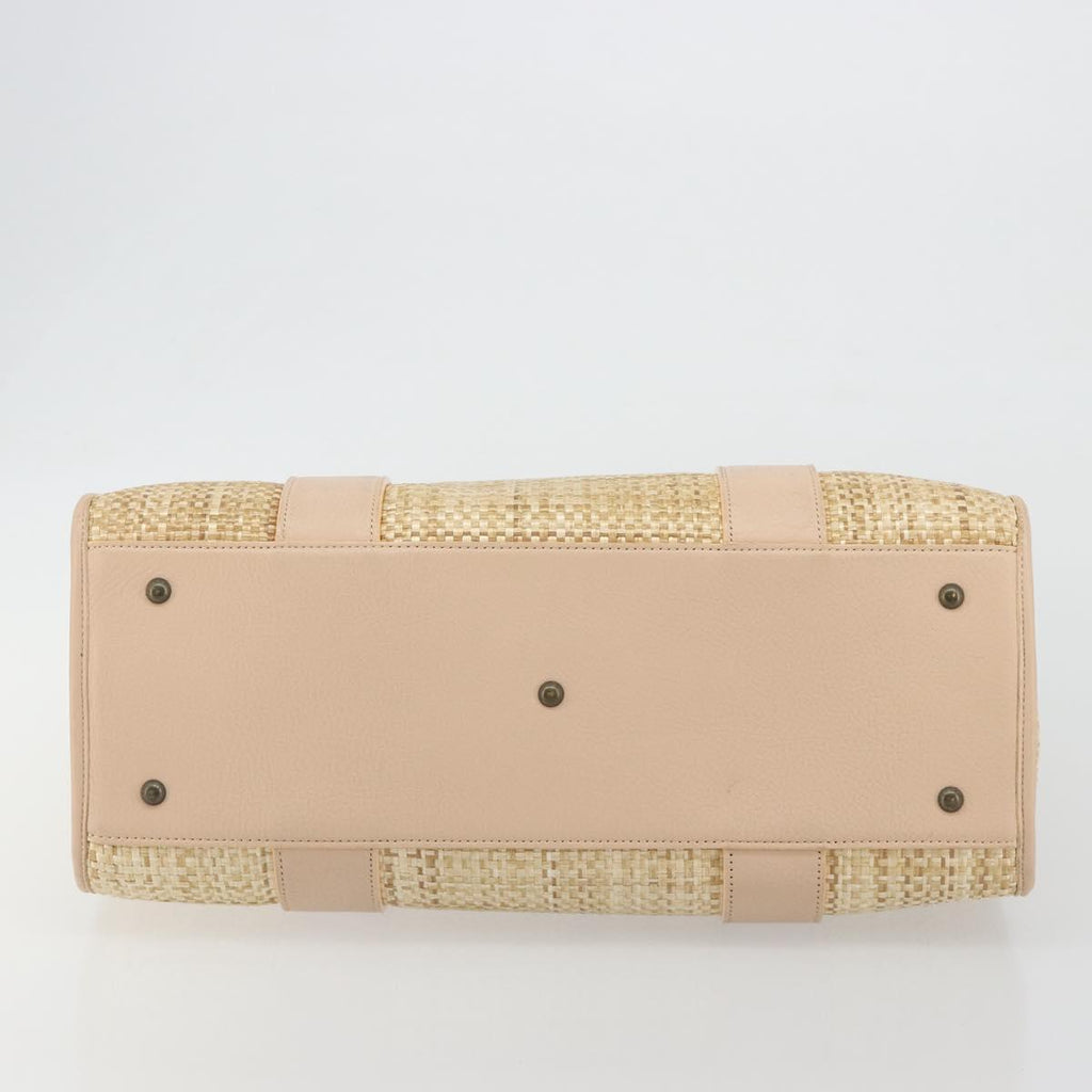 Chloe Raffia and Pink Tote