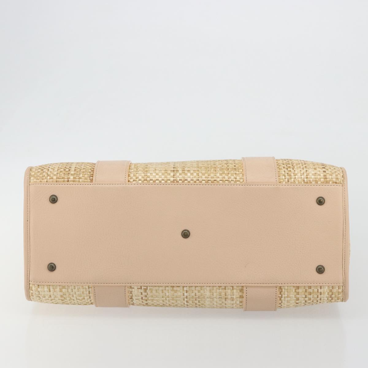 Chloe Raffia and Pink Tote