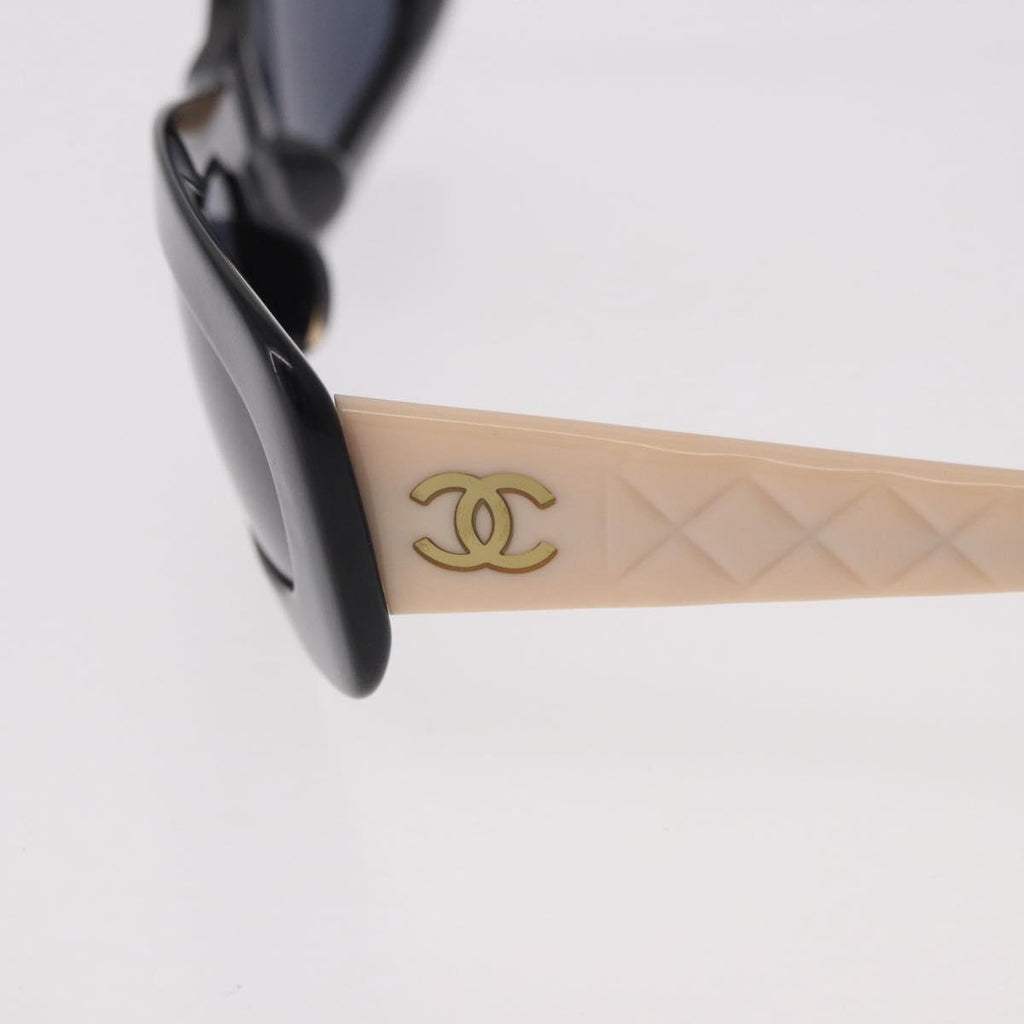 Chanel Black and Cream Sunglasses