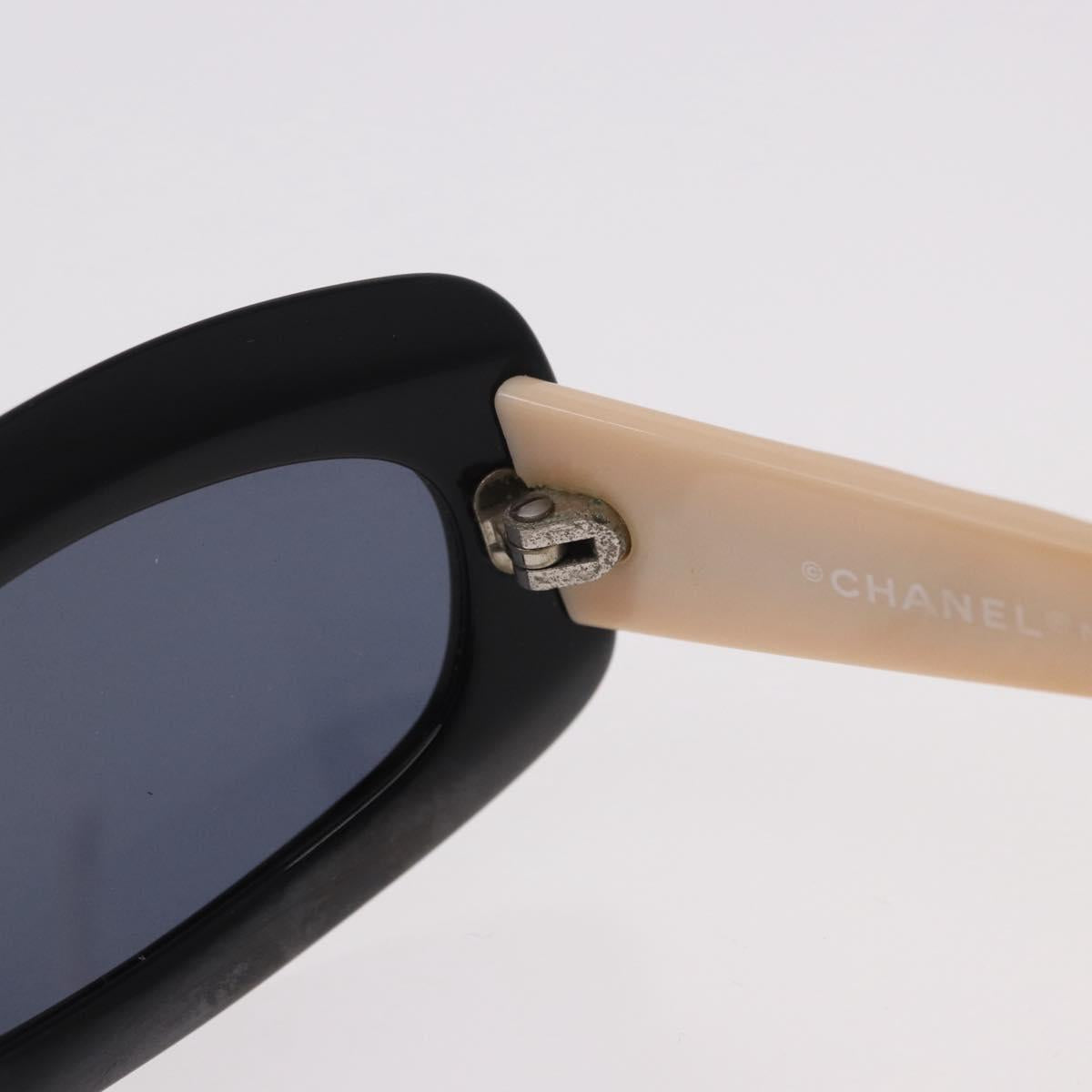 Chanel Black and Cream Sunglasses