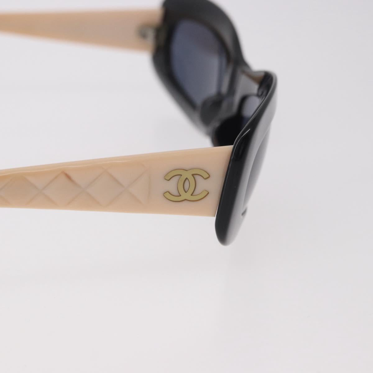 Chanel Black and Cream Sunglasses