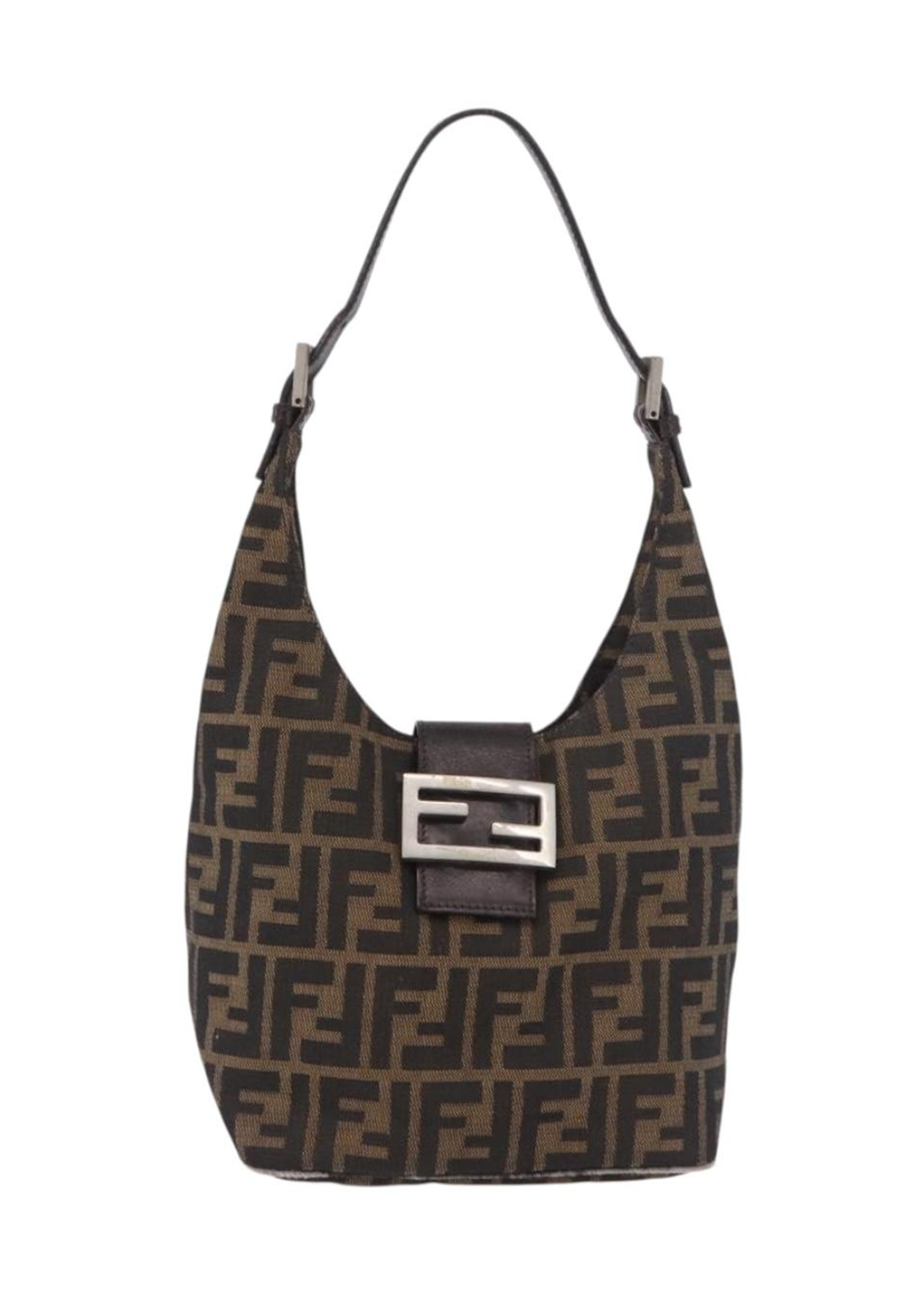 Fendi Zucca Rounded Baguette