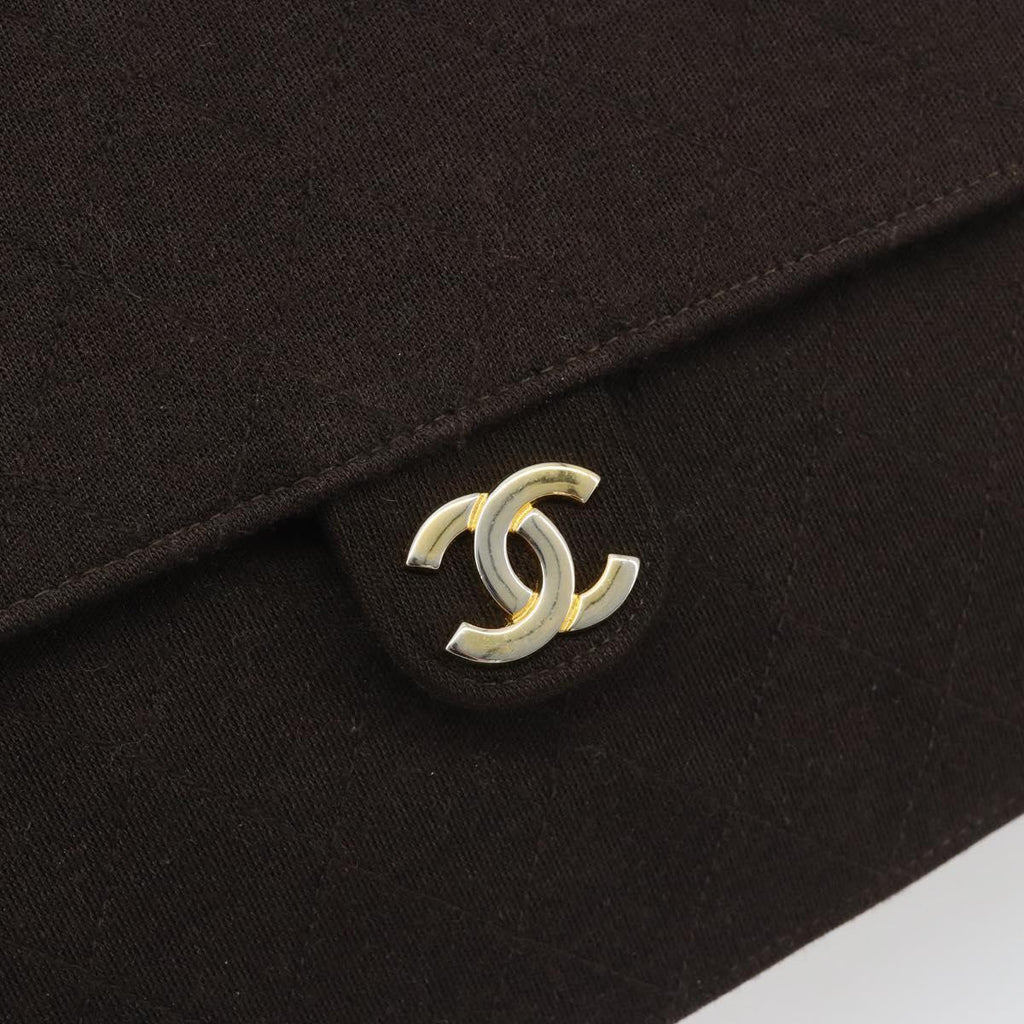 Chanel Brown Cotton Flap