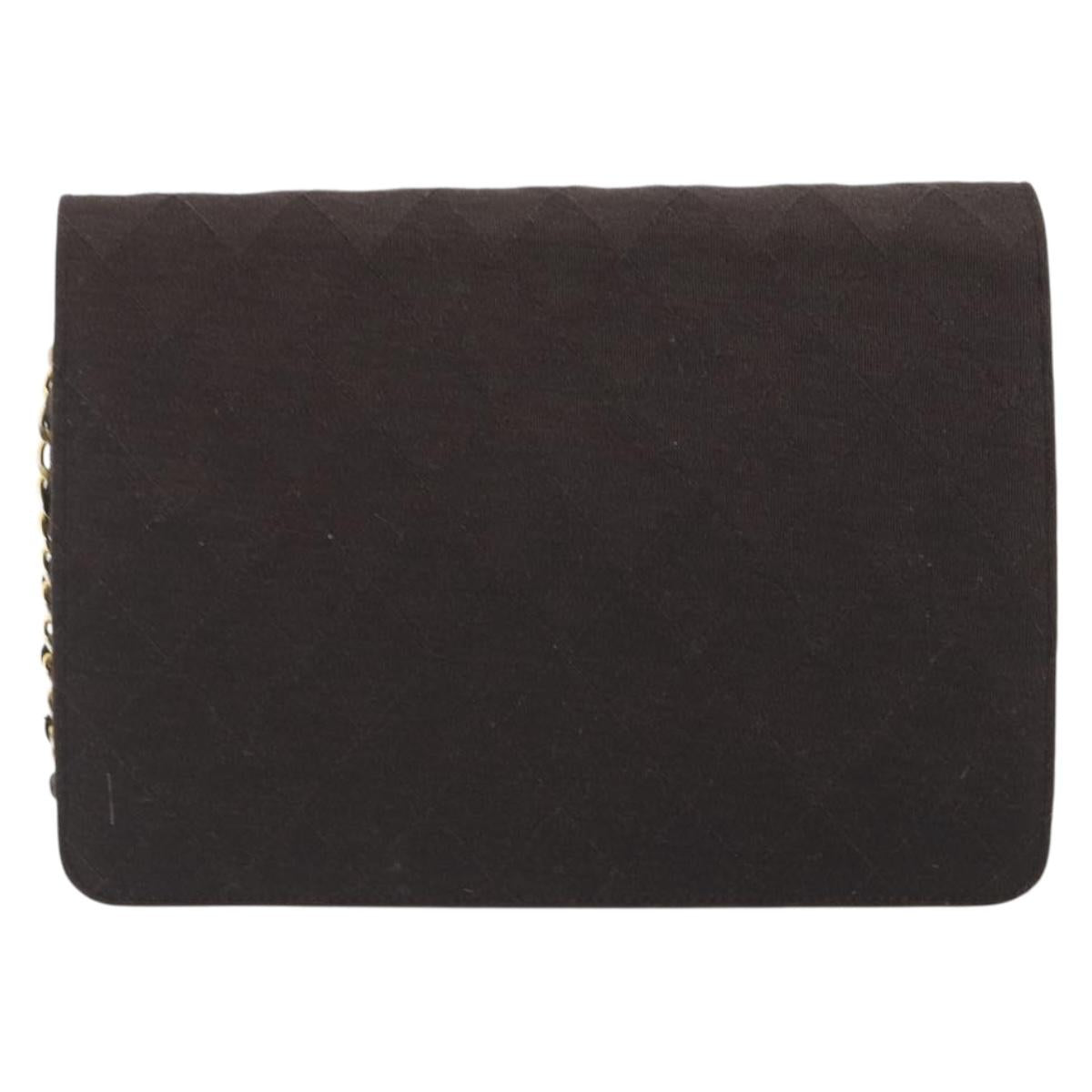 Chanel Brown Cotton Flap