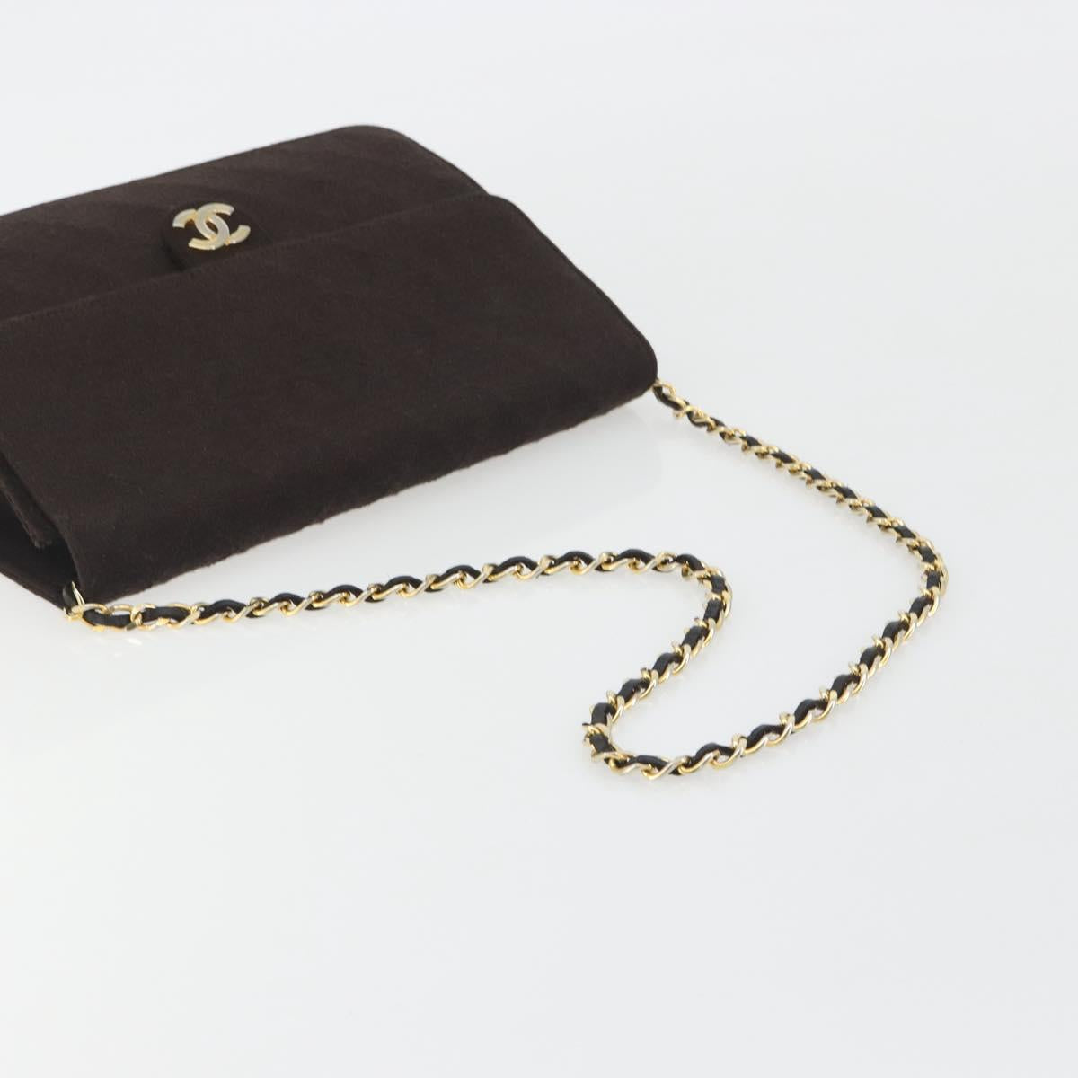 Chanel Brown Cotton Flap