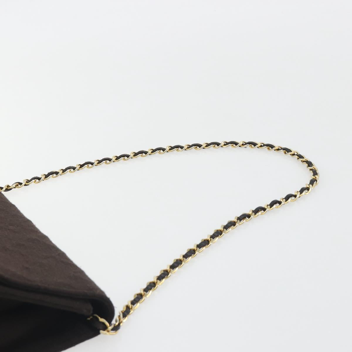 Chanel Brown Cotton Flap