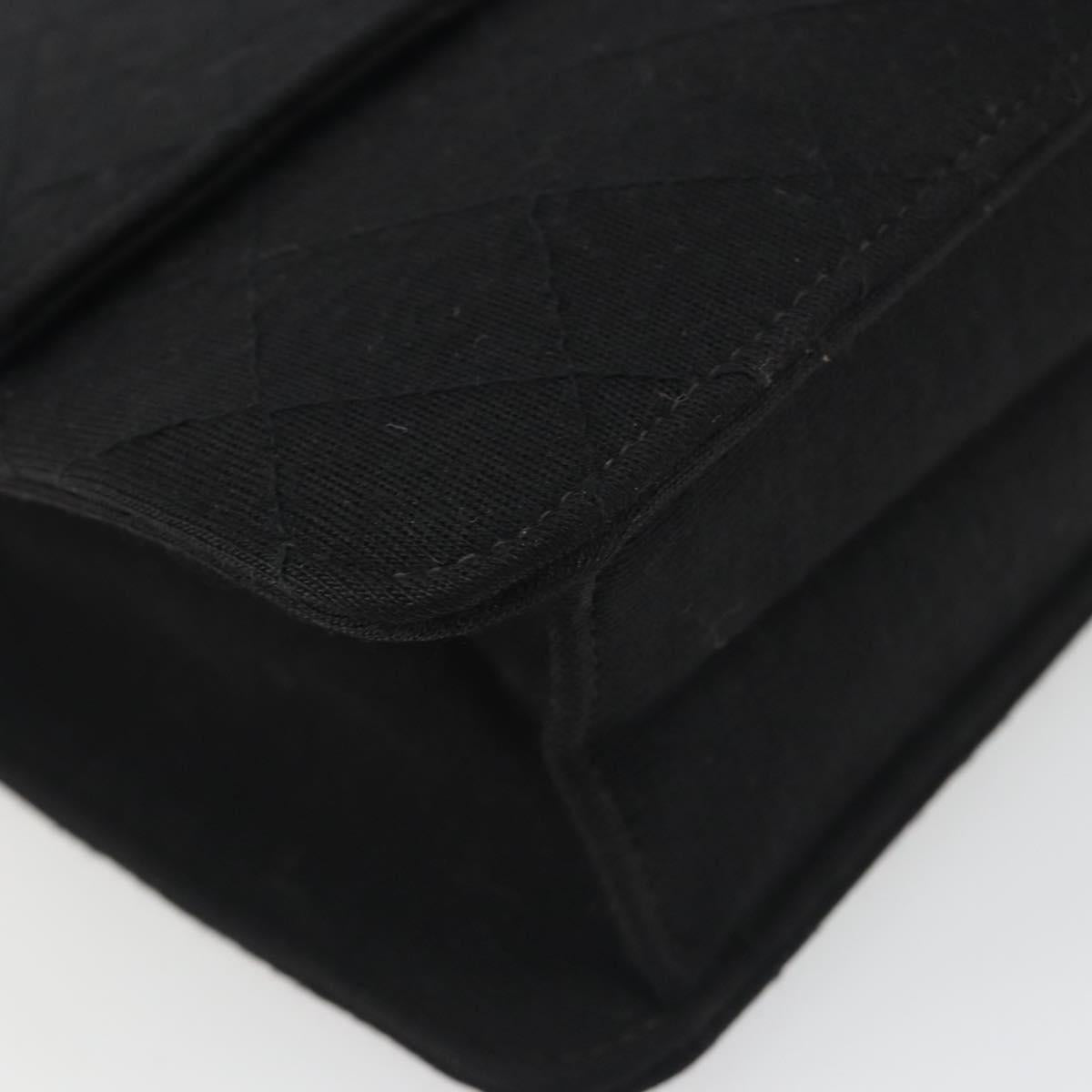 Chanel Black Cotton Flap