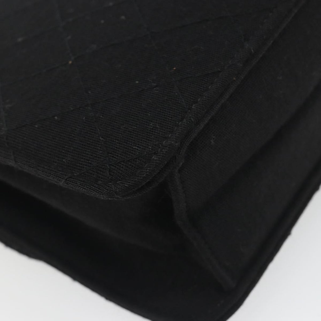 Chanel Black Cotton Flap