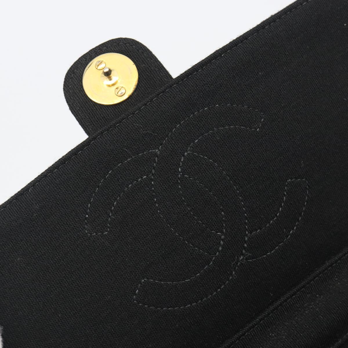 Chanel Black Cotton Flap