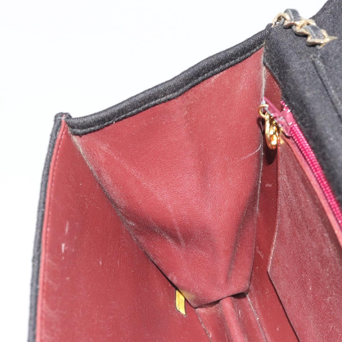 Chanel Black Cotton Flap