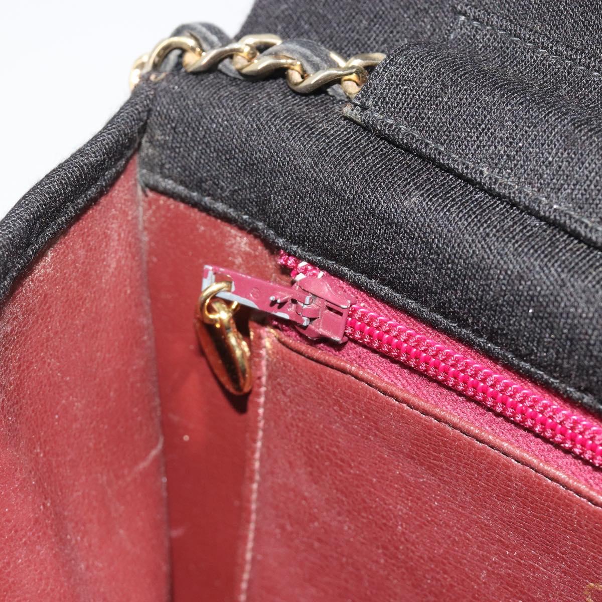 Chanel Black Cotton Flap