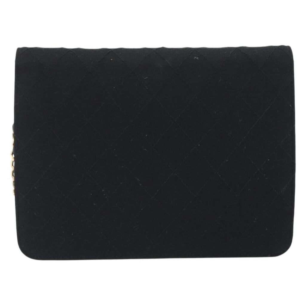 Chanel Black Cotton Flap
