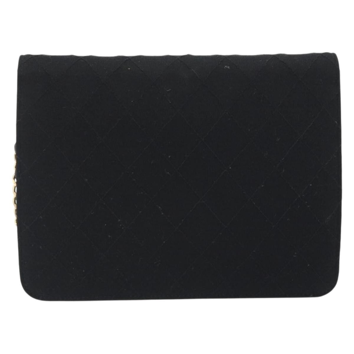 Chanel Black Cotton Flap