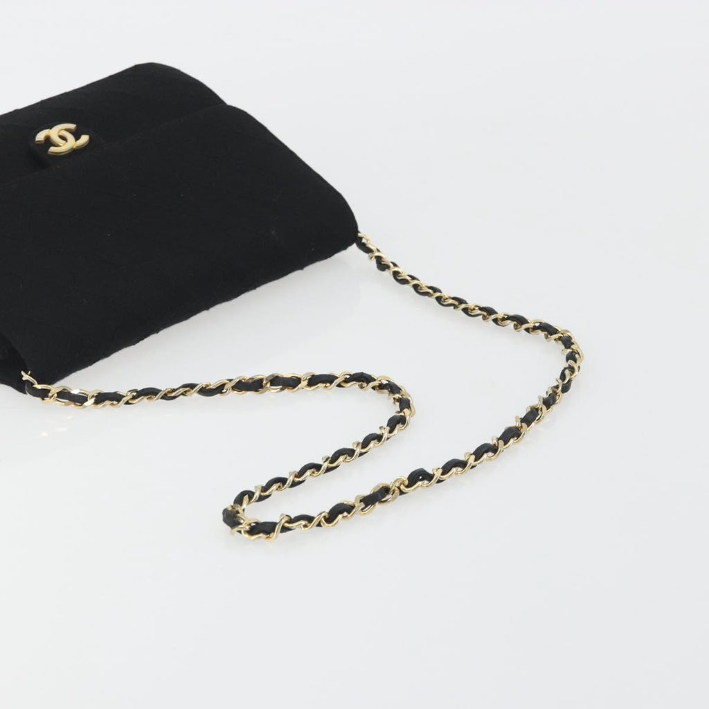 Chanel Black Cotton Flap