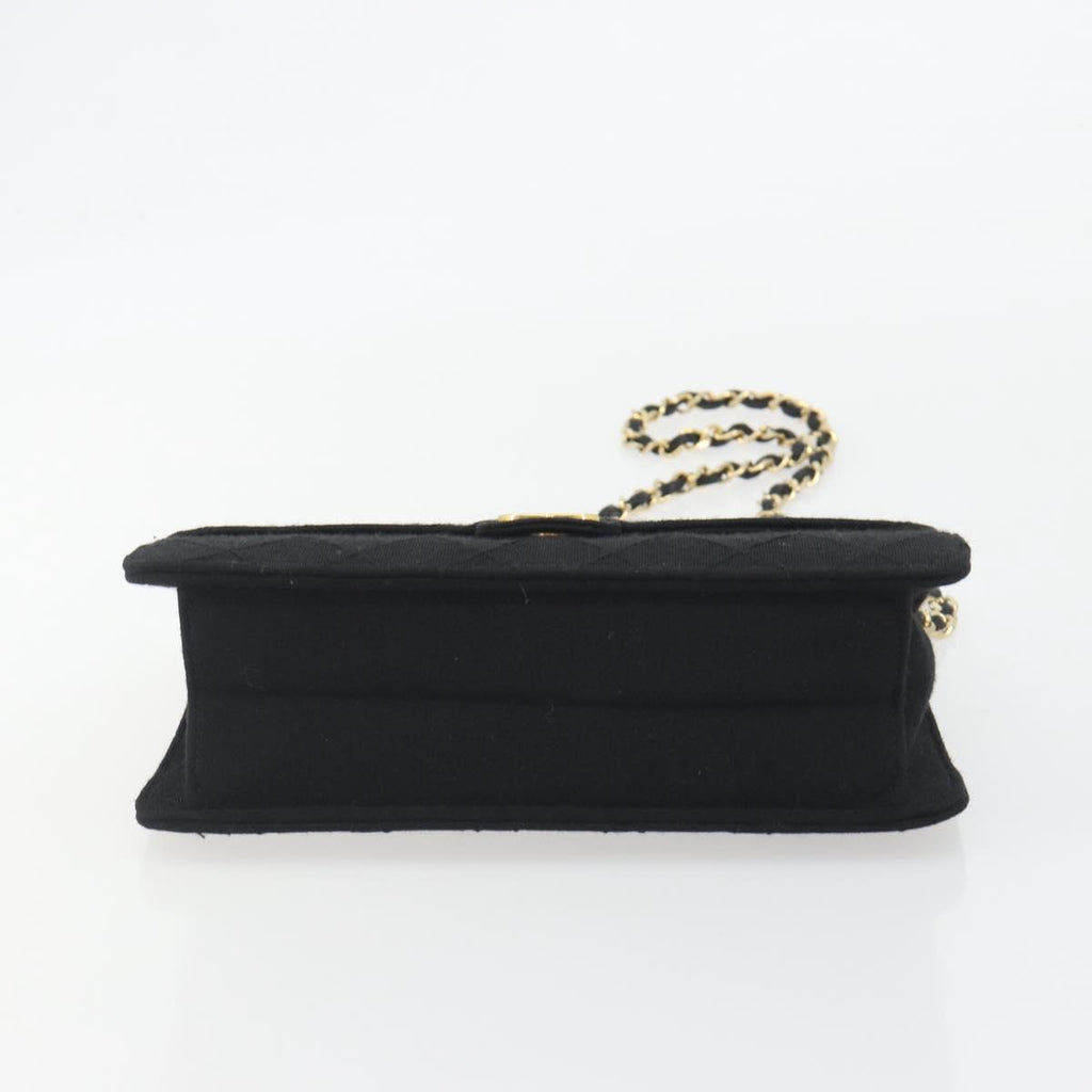 Chanel Black Cotton Flap