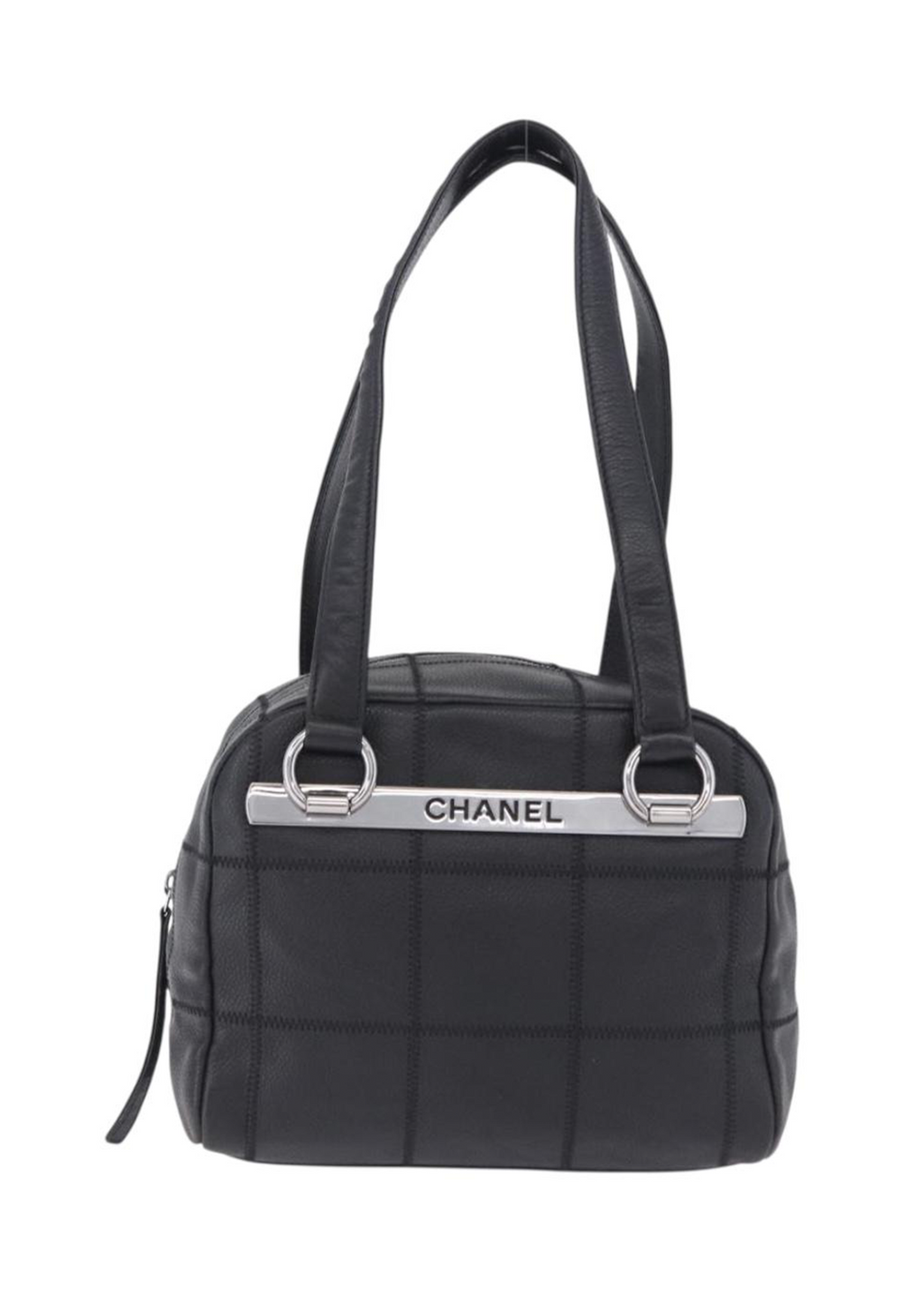 Chanel Black and Silver Shoulder Bag