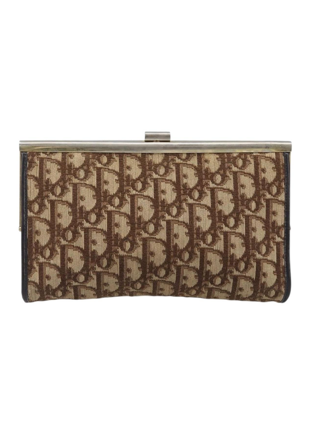 Dior Burgundy Trotter Snap Clutch