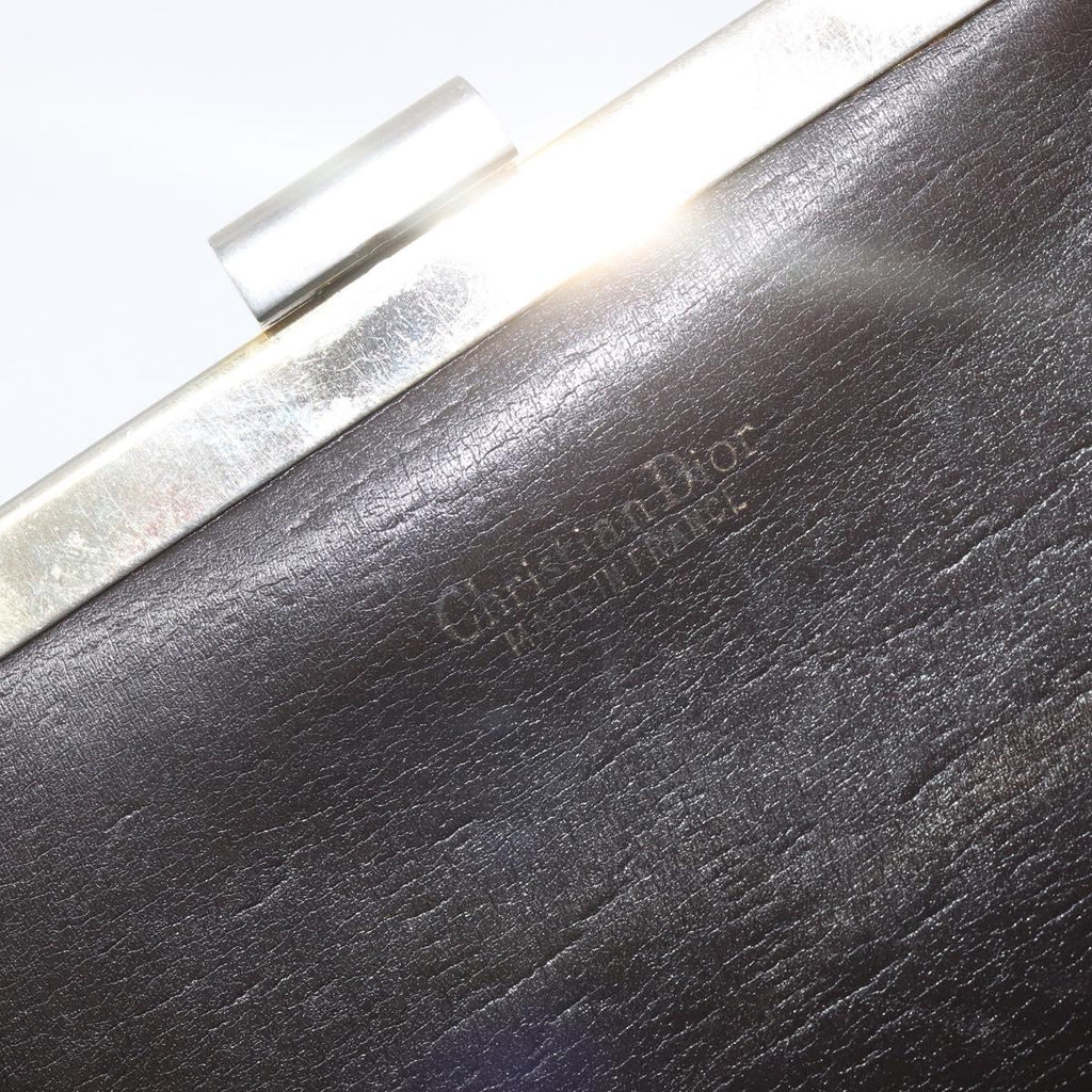 Dior Burgundy Trotter Snap Clutch