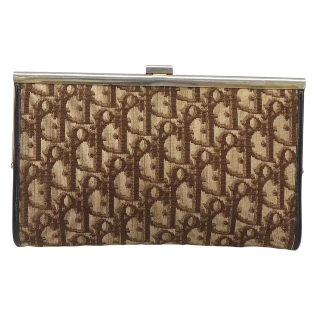 Dior Burgundy Trotter Snap Clutch