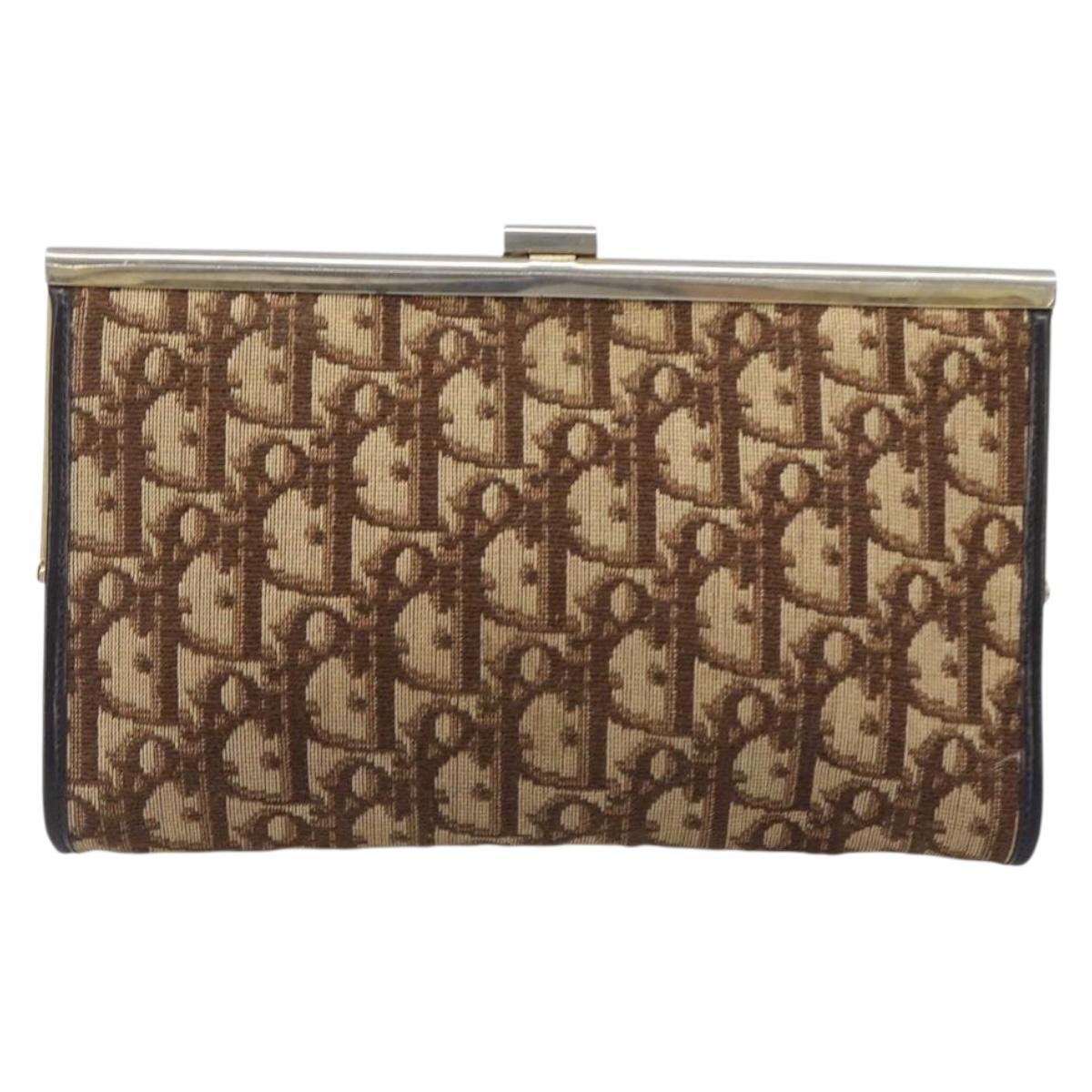 Dior Burgundy Trotter Snap Clutch