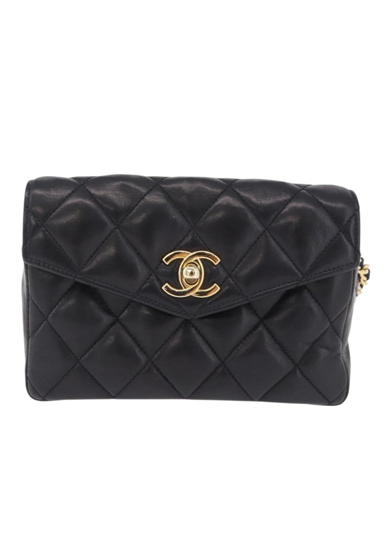 Chanel Navy Flap Belt Bag