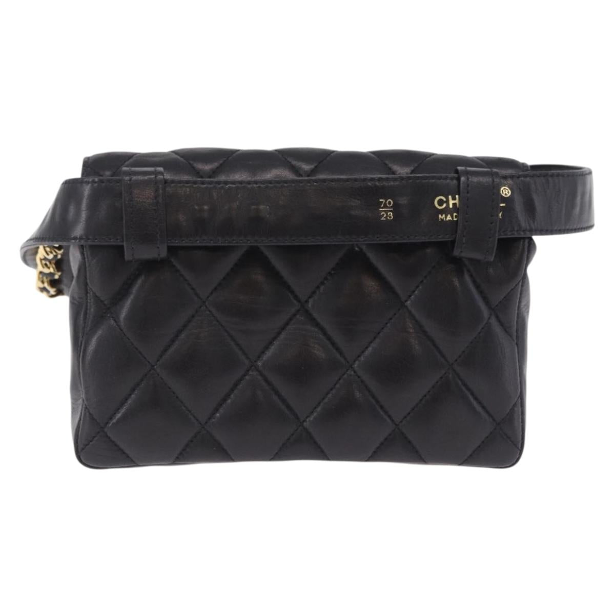 Chanel Navy Flap Belt Bag