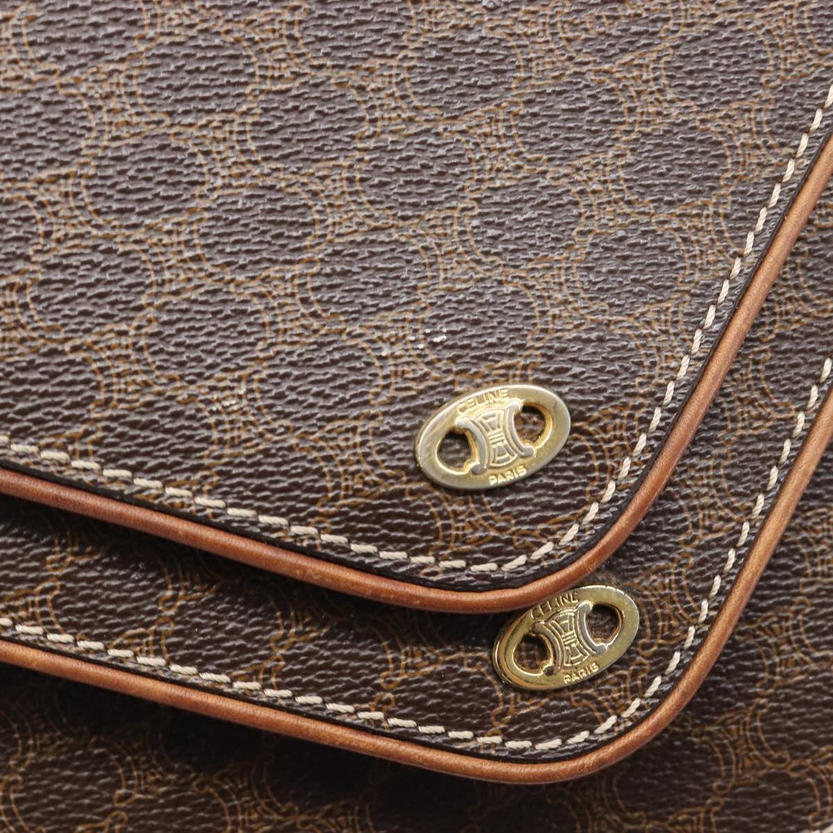 Celine Macadam Brown Envelope Crossbody