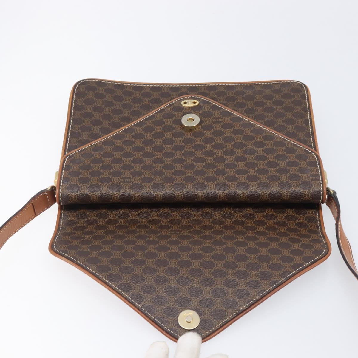 Celine Macadam Brown Envelope Crossbody