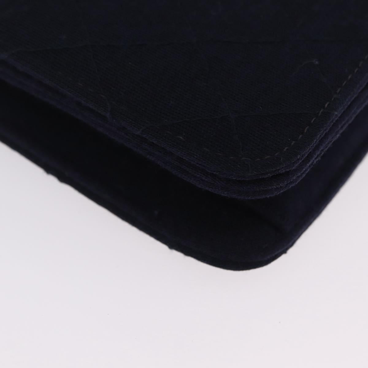 Chanel Navy Cotton Flap Bag