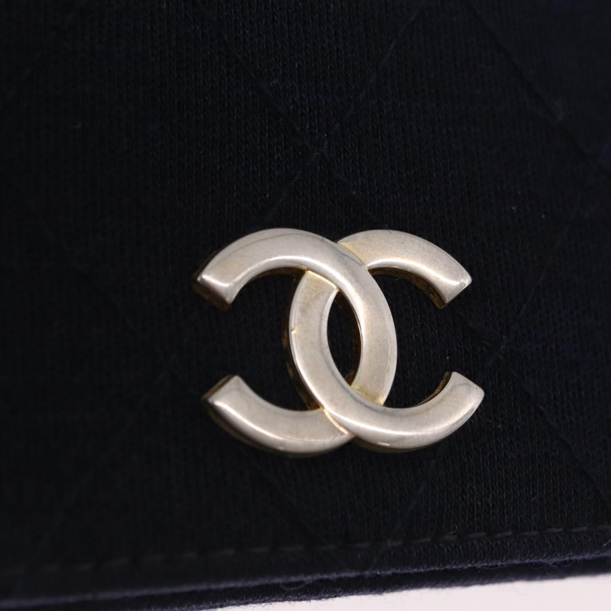 Chanel Navy Cotton Flap Bag