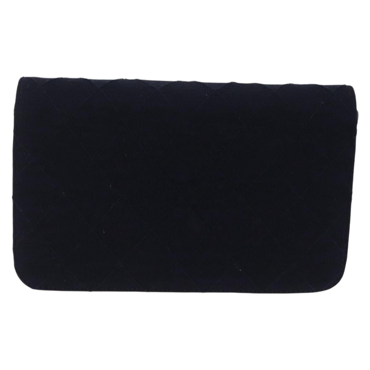 Chanel Navy Cotton Flap Bag