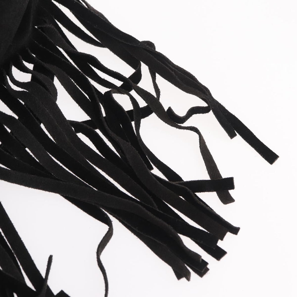 Prada Black Suede Fringe Backpack