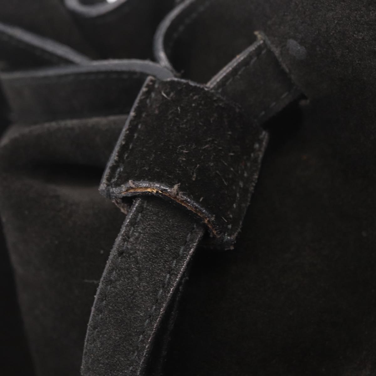 Prada Black Suede Fringe Backpack