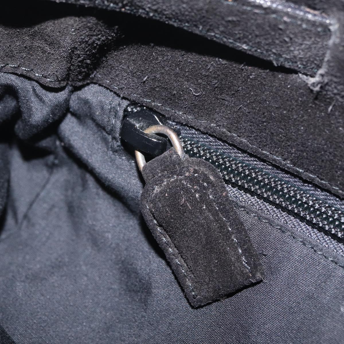 Prada Black Suede Fringe Backpack
