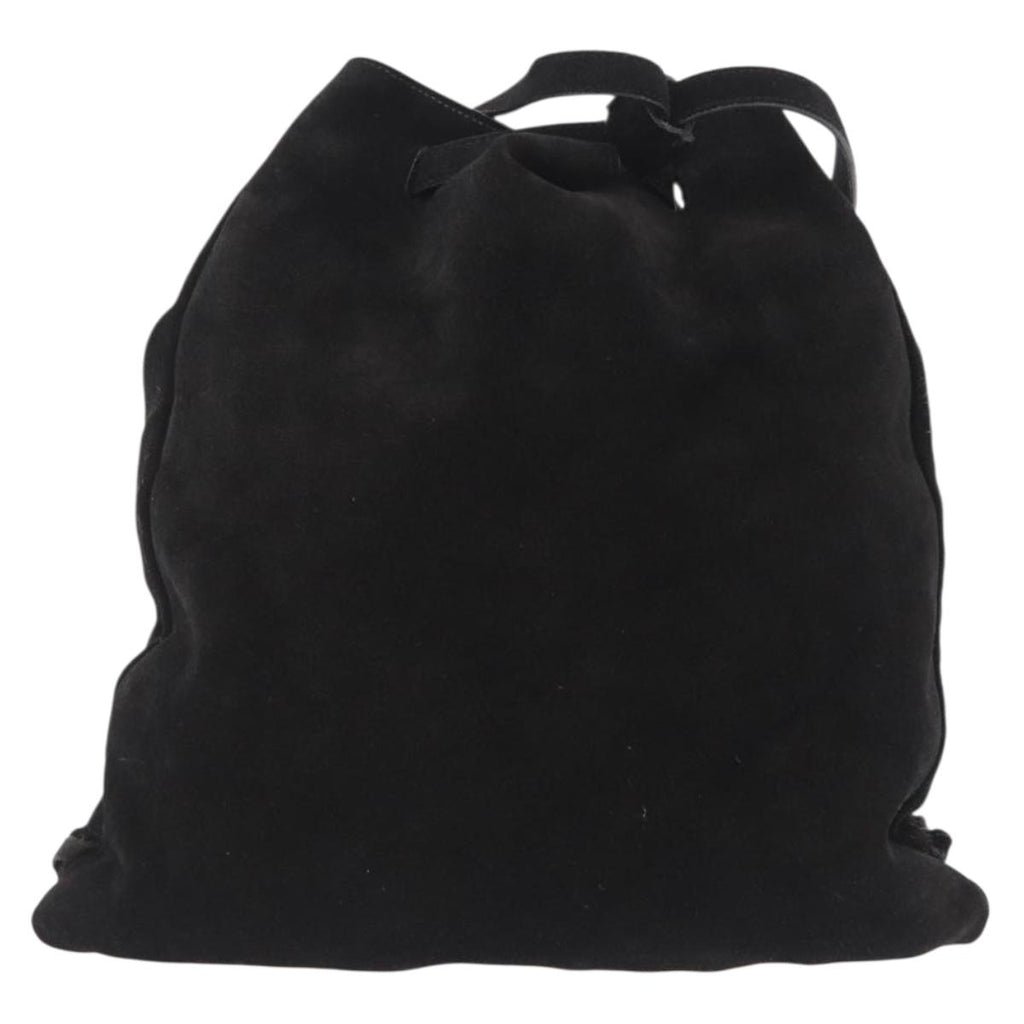 Prada Black Suede Fringe Backpack