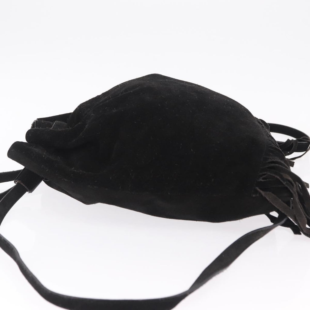 Prada Black Suede Fringe Backpack