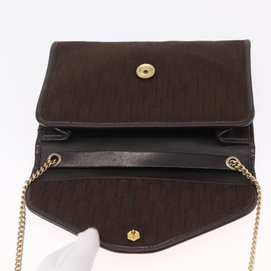 Dior Trotter Brown Canvas Shoulder Bag