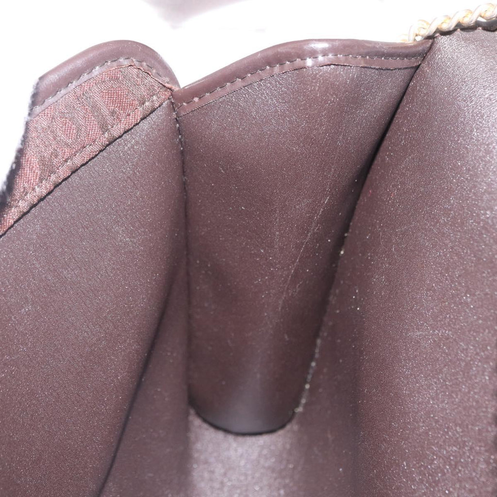 Dior Trotter Brown Canvas Shoulder Bag