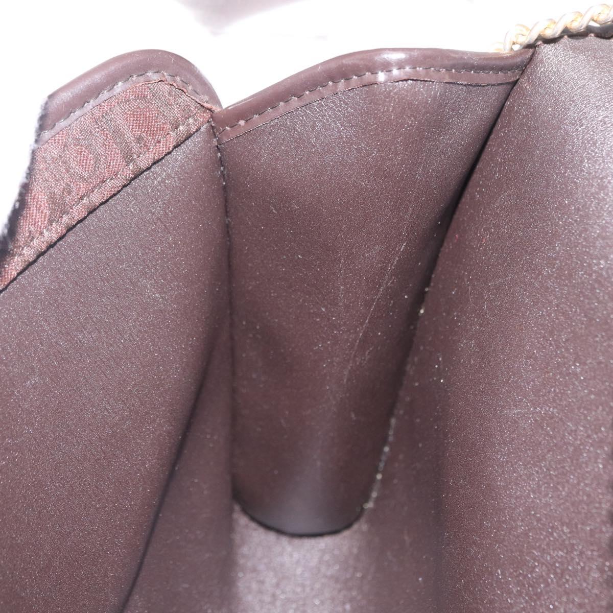 Dior Trotter Brown Canvas Shoulder Bag