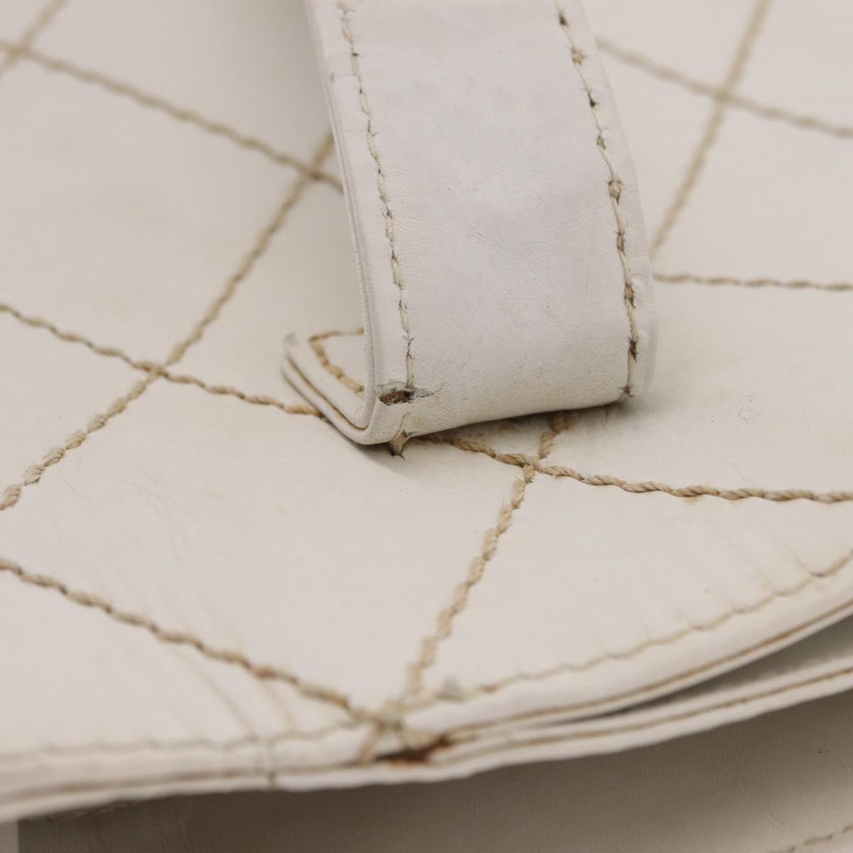 Chanel White Quilted Tote