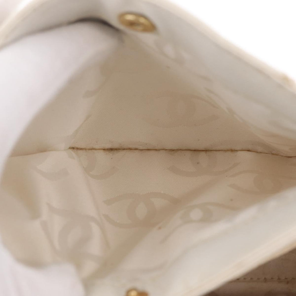 Chanel White Quilted Tote