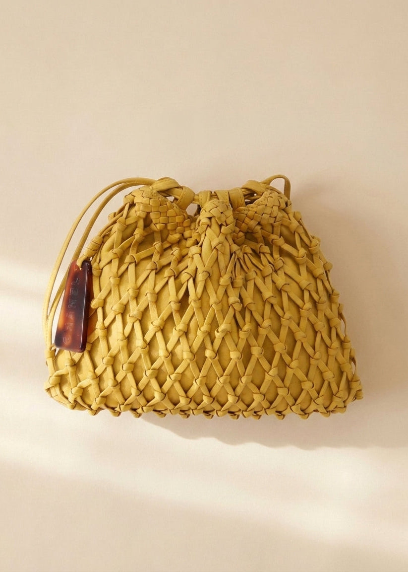 Chanel Yellow Knotted Handbag