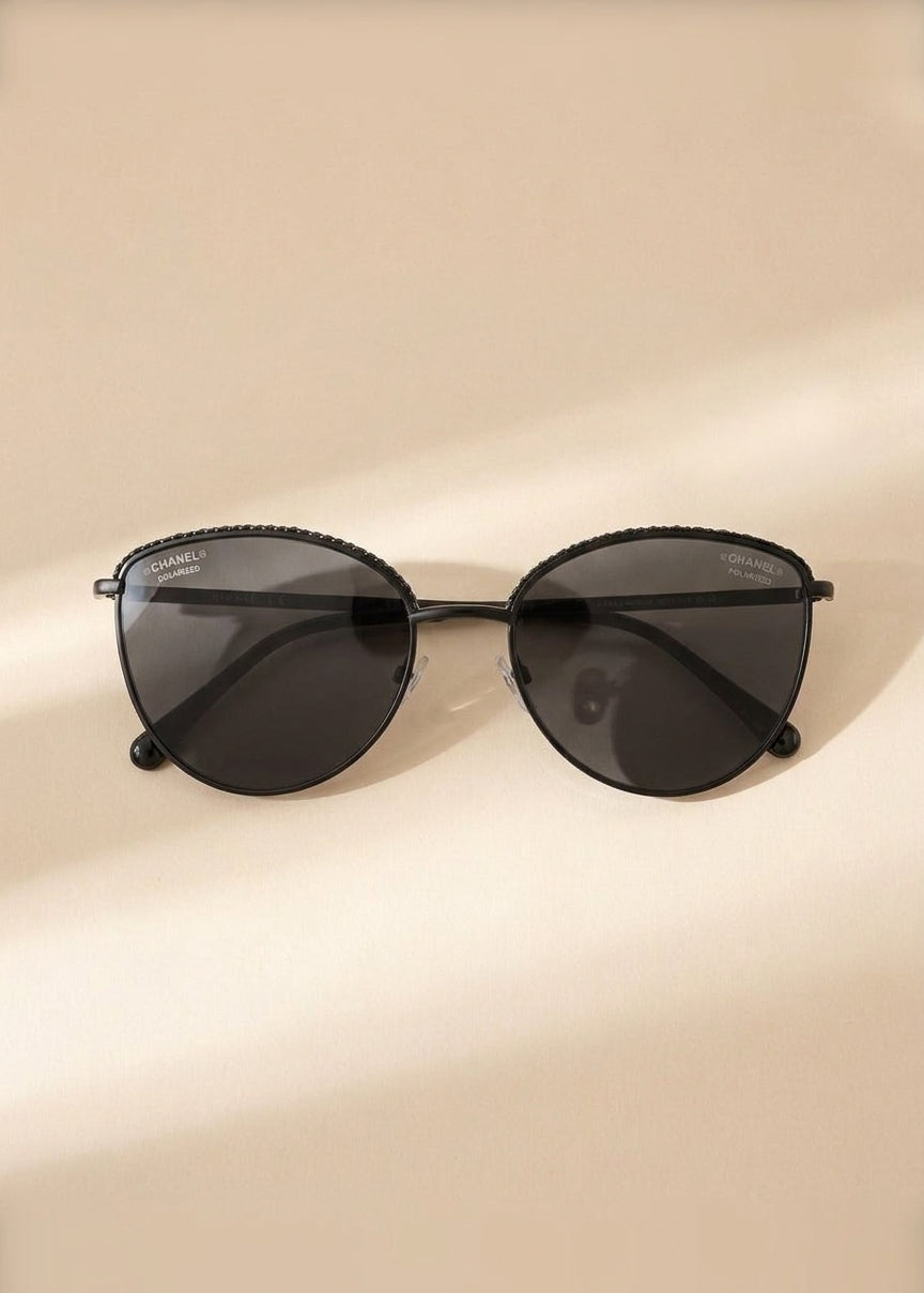 Chanel Black Wire Sunglasses cover