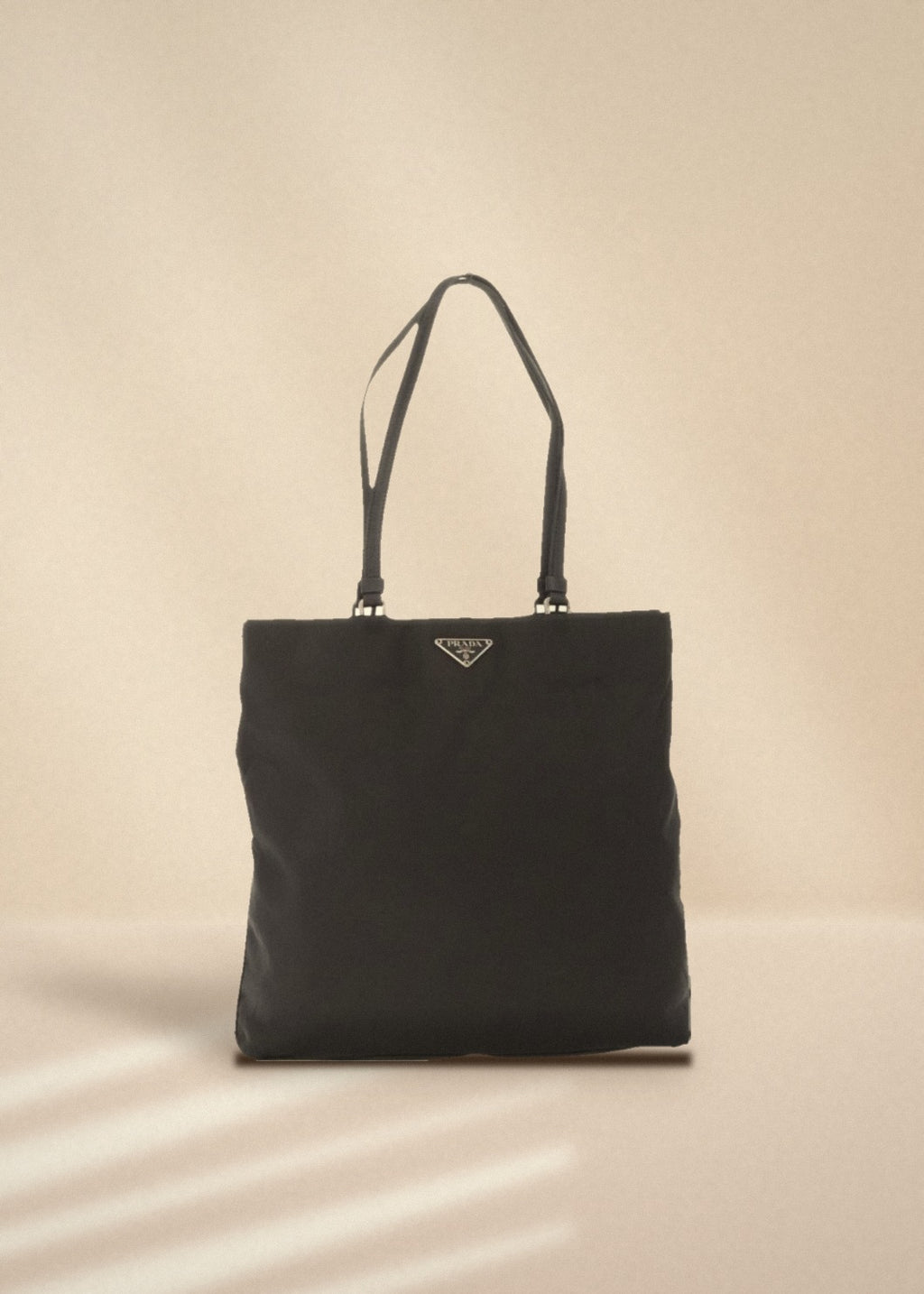 Prada Black Nylon and Leather Mini Tote cover