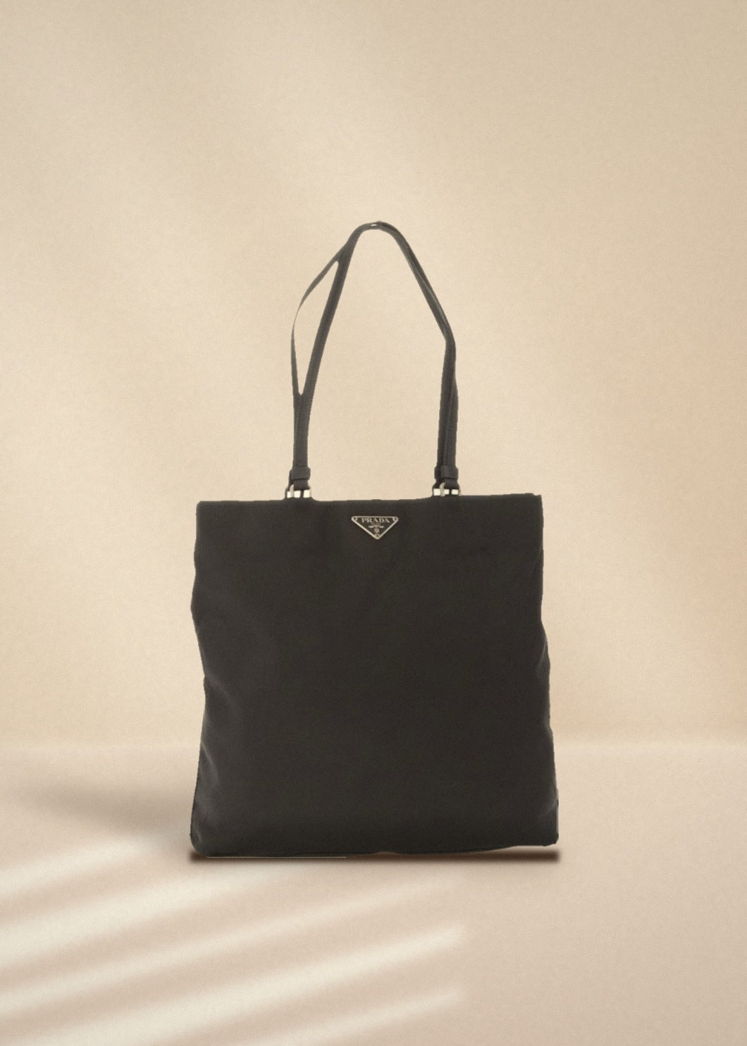 Prada Black Nylon and Leather Mini Tote cover